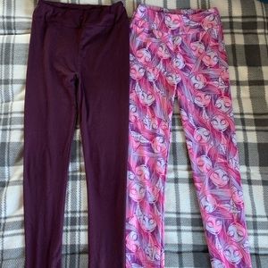 Set of girls L/XL lularoe leggings